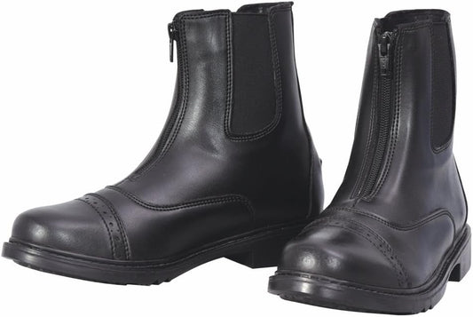 TuffRider Ladies Starter Front Zip Paddock Boots for Comfort