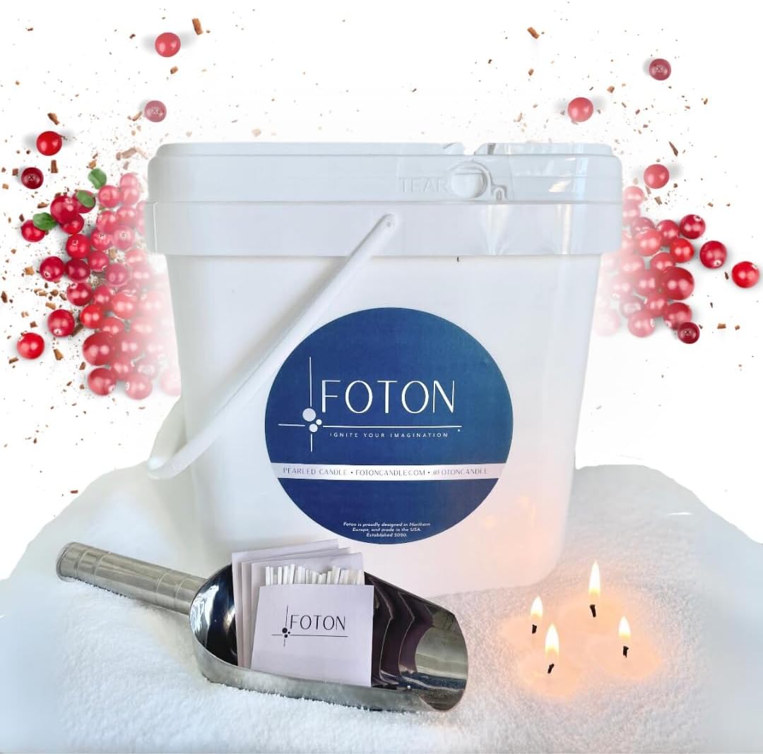 Foton Pearled Candle 9lb - Non Toxic Luxury Long Lasting Wax