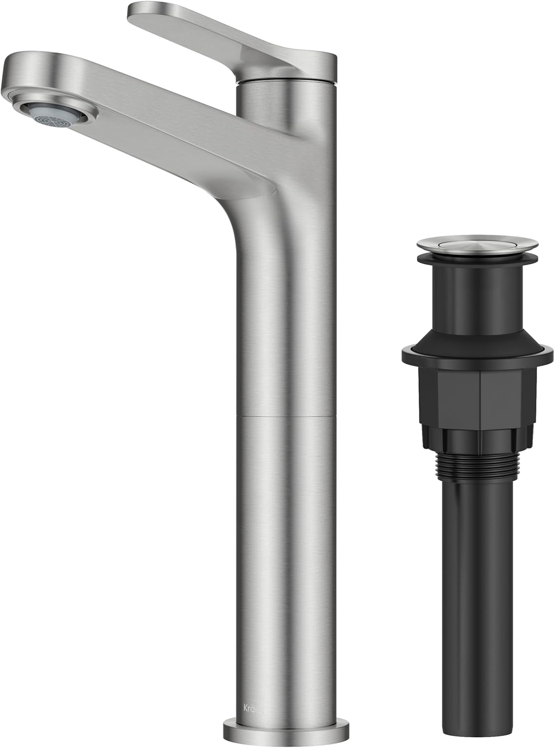 KRAUS Indy Bathroom Faucet for Vessel Sink in Brushed Nickel