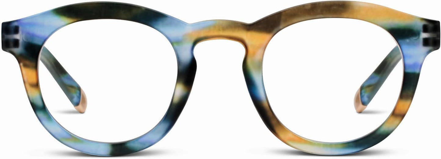 Peepers by PeeperSpecs Stylish Round Blue Light Blocking Glasses