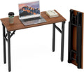 TEMI Small Computer Desk Folding Table - Compact Foldable Office Desk