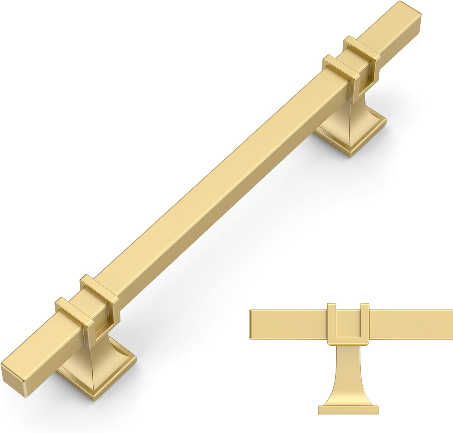 Brushed Gold Cabinet Pulls 5 Inch for Kitchen and Bathroom Use