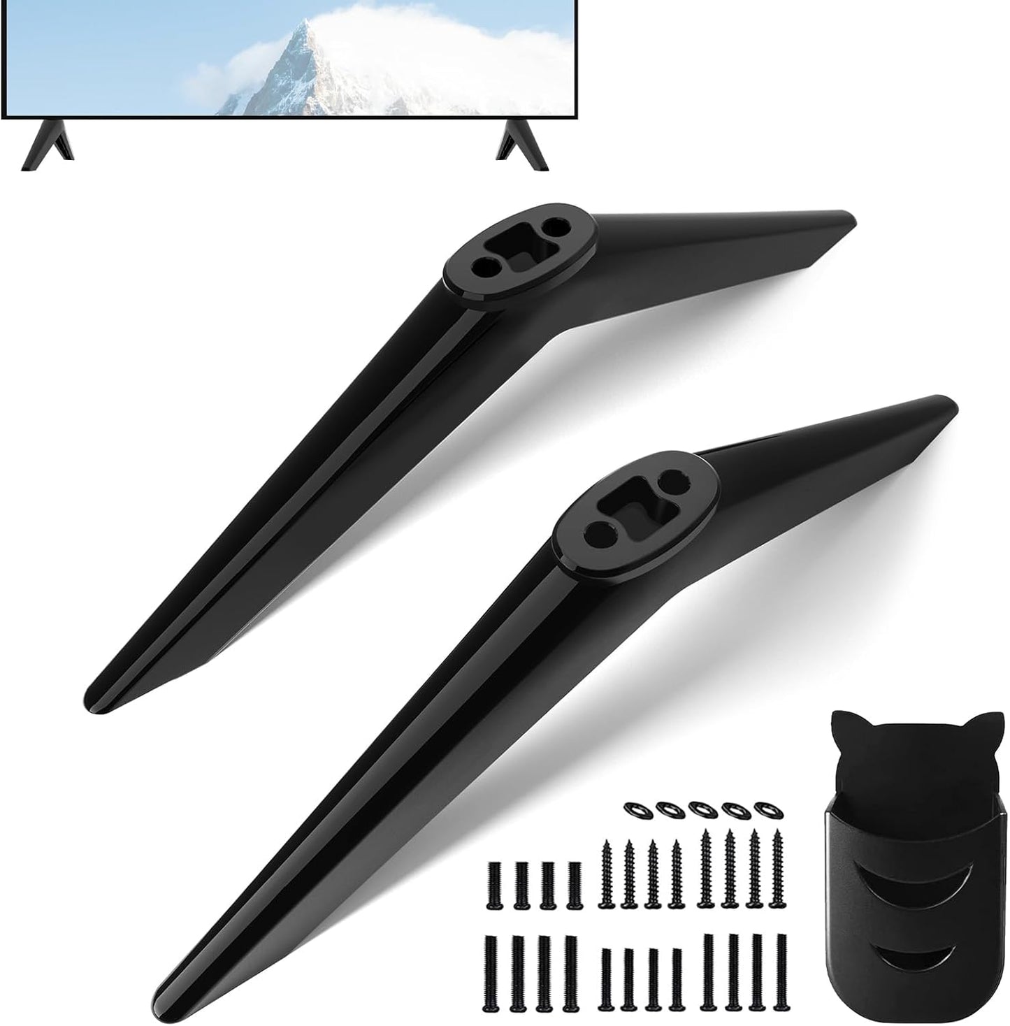 Sturdy TV Stand Legs Upgrade - TCL Roku TV