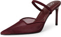 Mesh Heels for Women Pumps Closed Pointed Toe Stiletto Mules - Chic