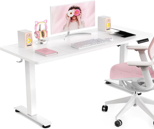 Veken 47.2 Inch Large Electric Standing Desk for Home Office
