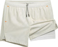 maamgic Mens Running Shorts with Compression Liner 5ft Quick Dry Men's