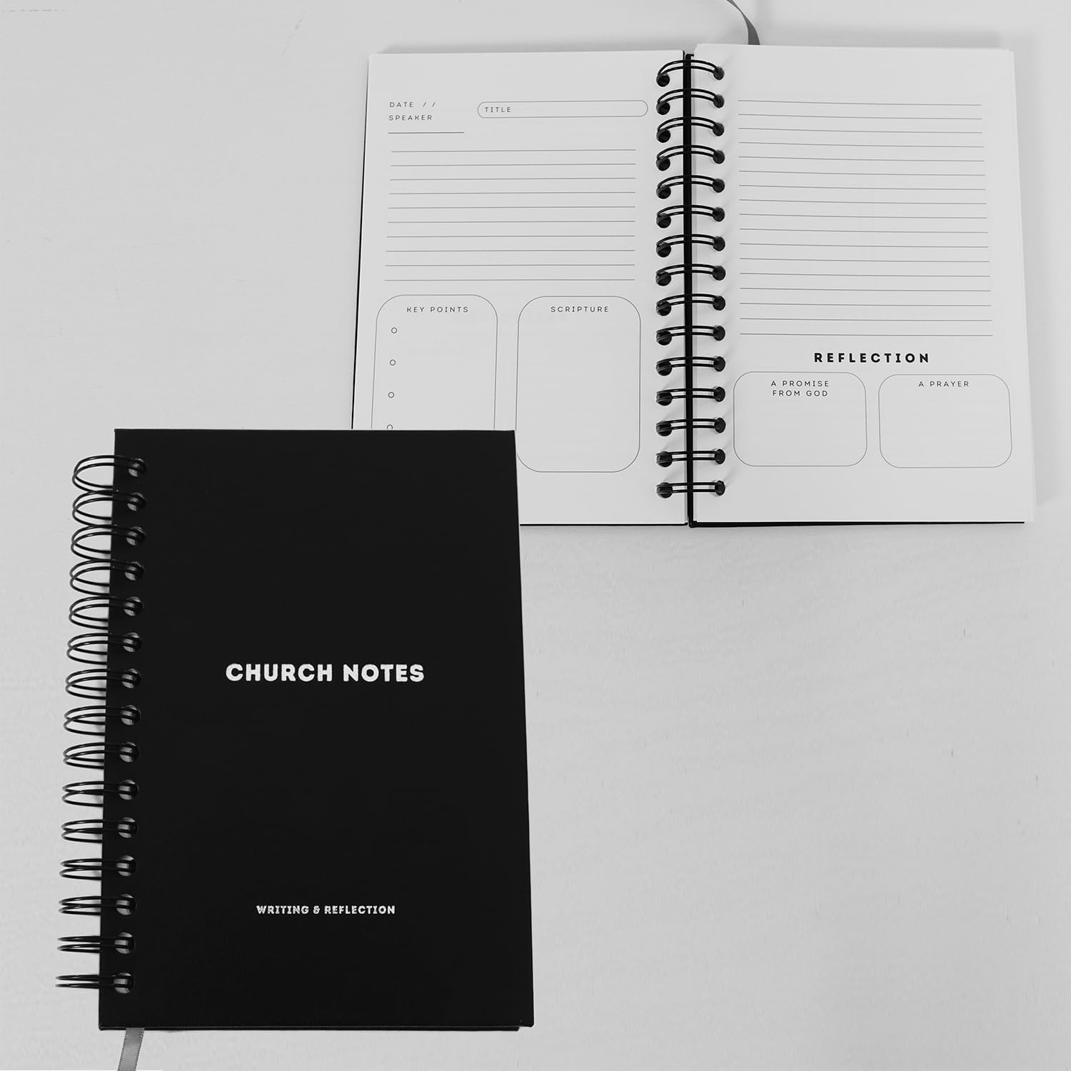 Church Notes Journal for Sermons and Podcasts - Guided Notebook