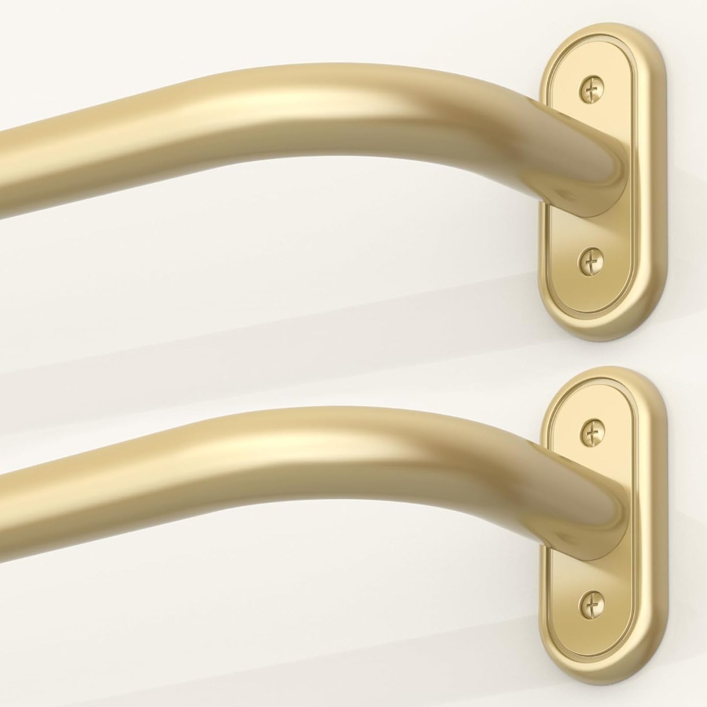 Heavy Duty Wrap Around Curtain Rods for Windows 48 to 84 Inch