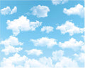 Blue Sky White Cloud Photography Backdrop 10x8ft - Vivid Newborn Props