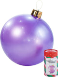 Holiball Inflatable Holiday Ornament 30ft Lilac - Big Outdoor Impact