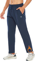 Northyard Men's Fleece Lined Joggers - Warm Athletic Sweatpants