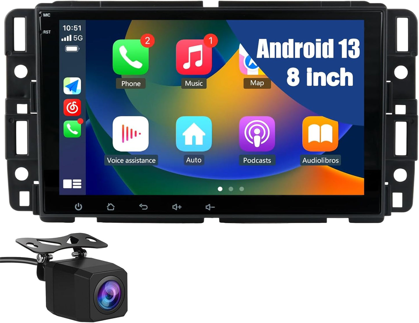 Car Radio for GMC Sierra Yukon Chevrolet with 8 Inch Touch Screen