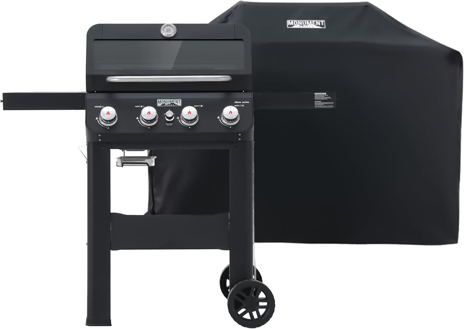 Monument Grills 4-Burner Liquid Propane Gas Grill for Outdoor Cooking