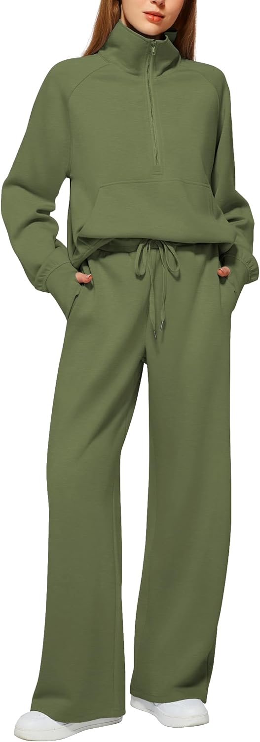 Casly Lamiit Women's 2 Piece Outfits Lounge Set for Comfort