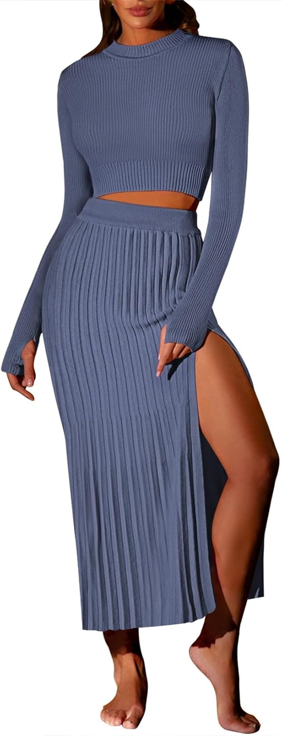 Pink Queen Women's 2 Piece Sweater Outfits Set for Every Occasion