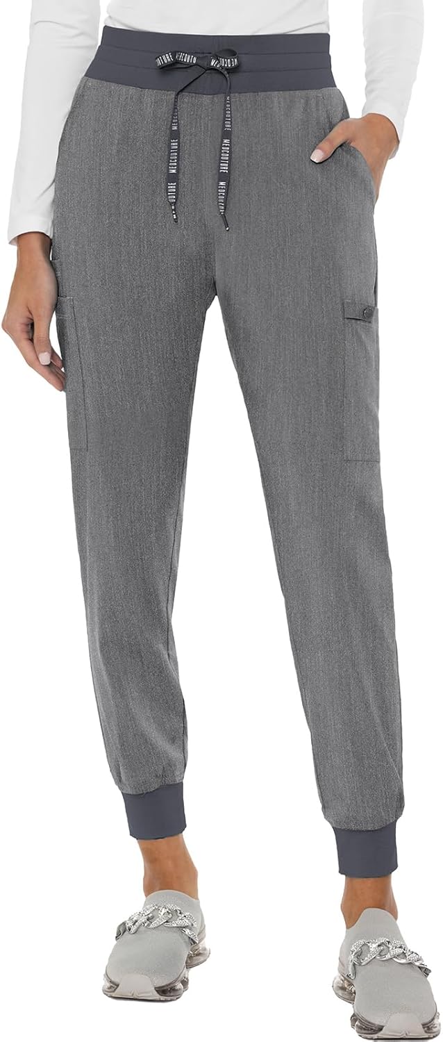 Med Couture Women's Cargo Scrub Jogger Pants for All-Day Comfort