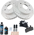Front Brake Pad & Rotor Kit Performance Semi-Metallic - G-Coated