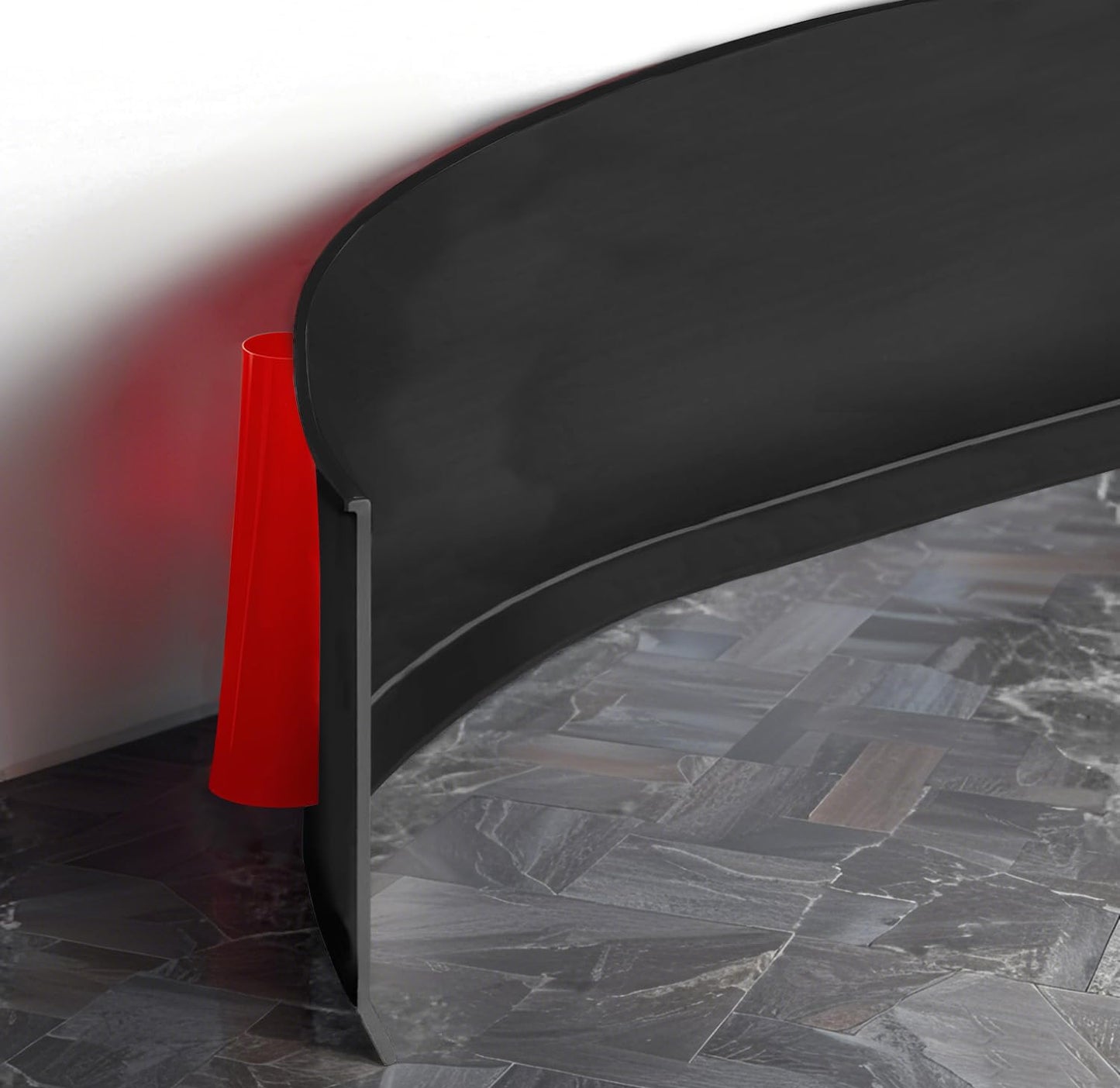 Flexible Self Adhesive Rubber Wall Base Moulding Trim 40Ft