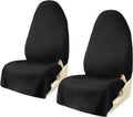 Car Seat Covers 2pcs Black Waterproof Towel Seat Cover - Protects