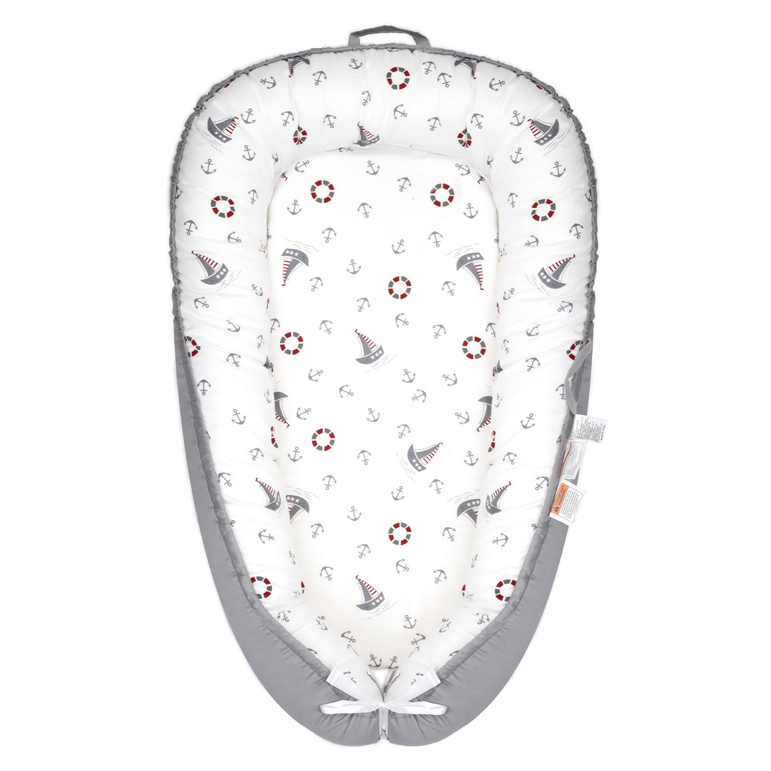 Portable Cotton Baby Lounger - Co Sleeper & Travel Essential