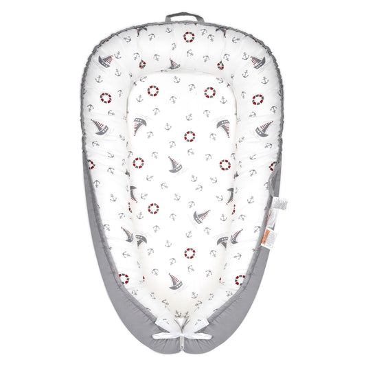Portable Cotton Baby Lounger - Co Sleeper & Travel Essential