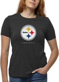 Steelers T-Shirt for Women 100% Cotton - Official Tagless Fan Tee