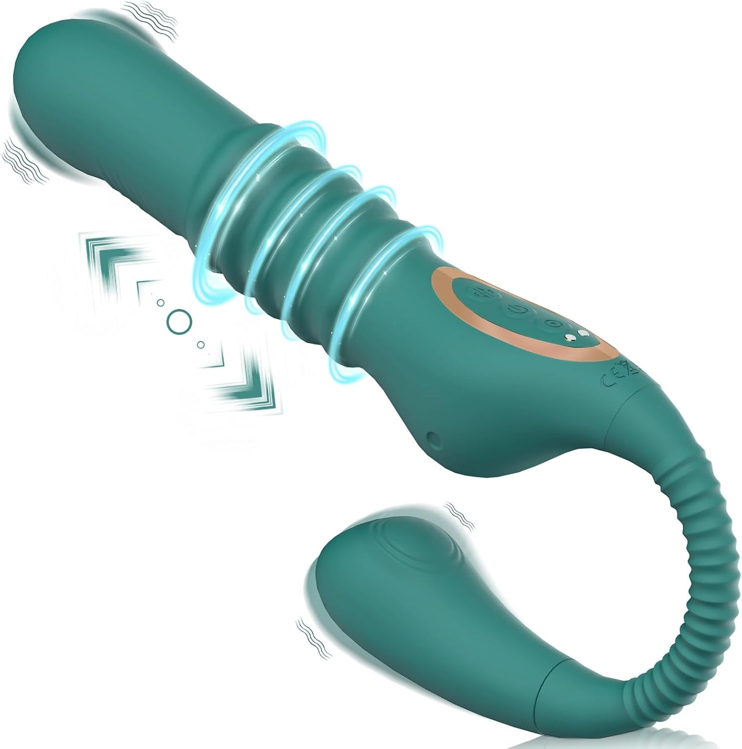 Vibrator Thrusting Dildo for Women - 3-in-1 G-Spot Toy