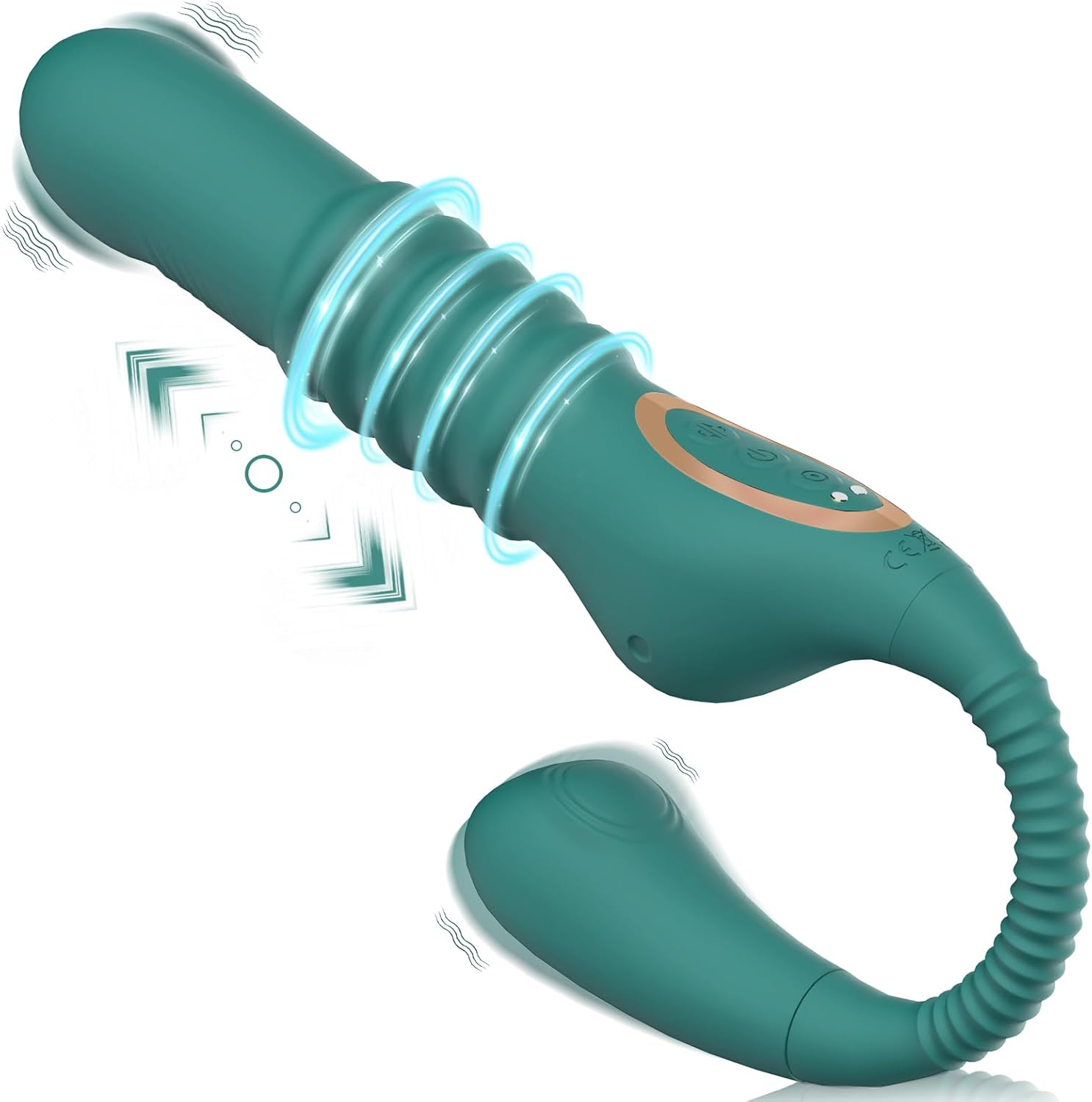 Vibrator Thrusting Dildo for Women - 3-in-1 G-Spot Toy