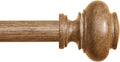Wood Curtain Rods for Windows 32 to 45 in - Heavy Duty Rustic Rod