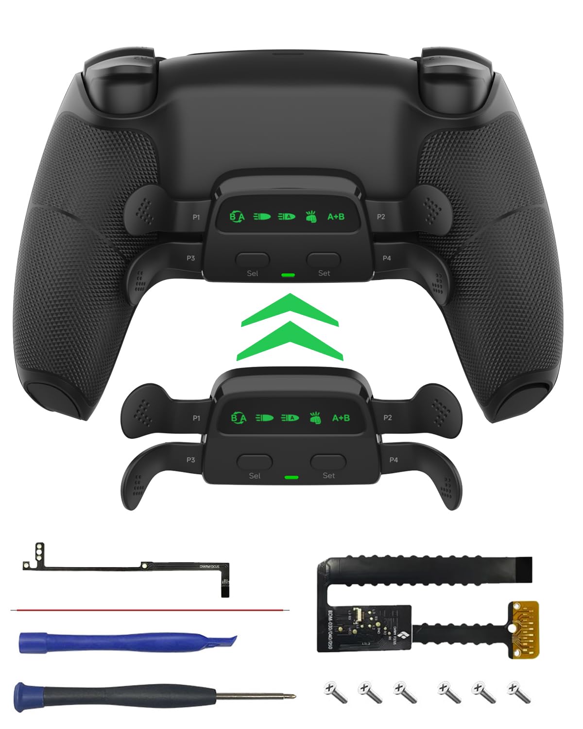 CHARM FOCUS Remap Kit for PS5 Controller with Back Paddles