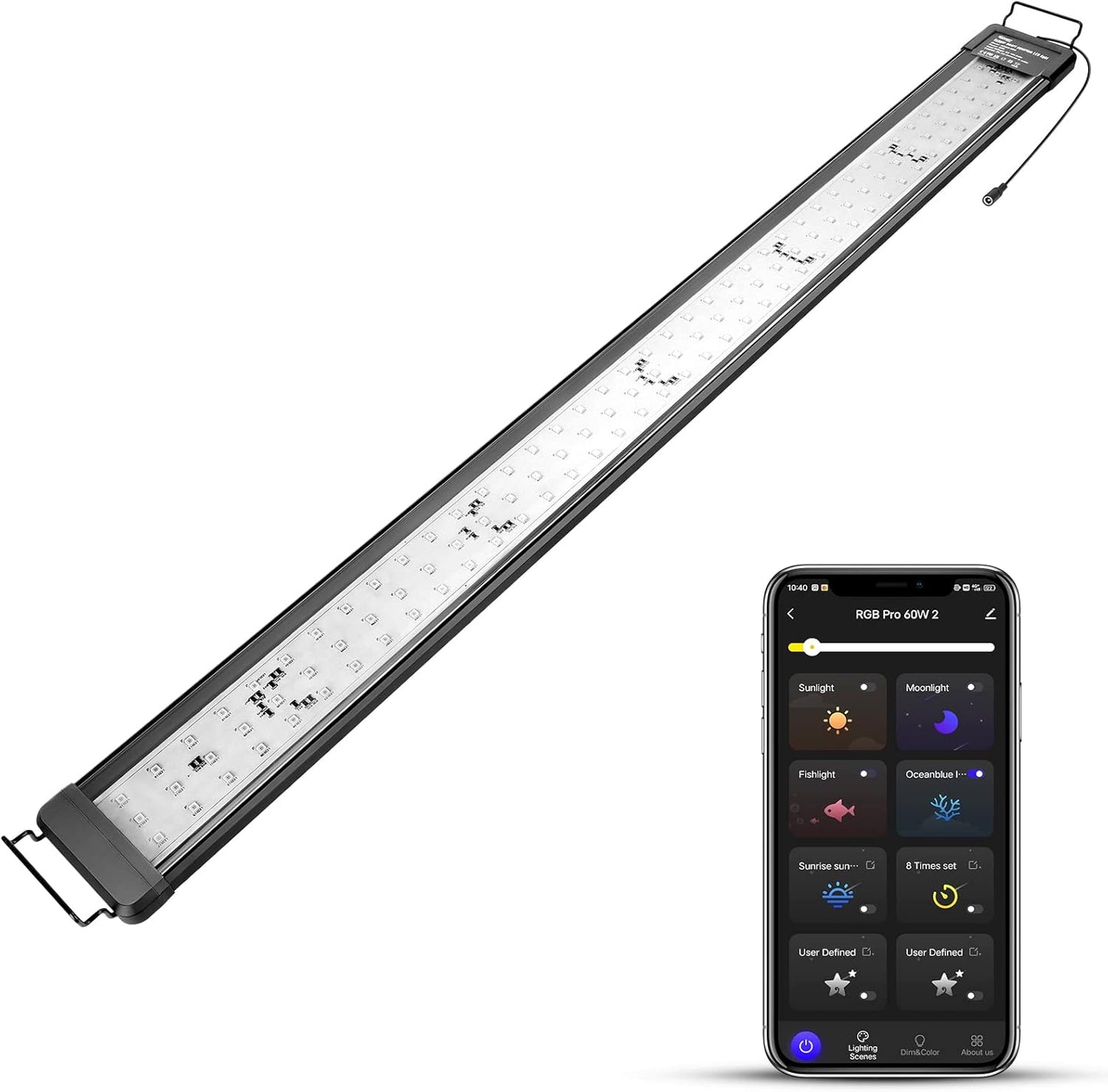 Smart Aquarium Light for 48-55 in Freshwater Planted Tanks