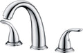 sumerain 2 Handle Widespread Roman Tub Faucet with Valve - High Flow