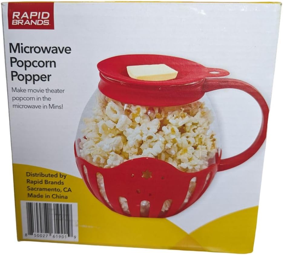 Rapid Brands Microwave Popcorn Popper - Instant Snacking!