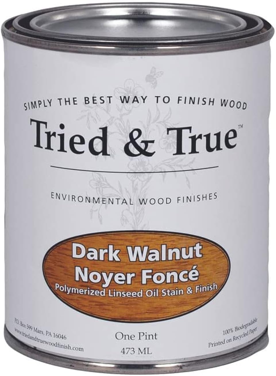 Tried & True Dark Walnut Stain & Finish for Wood Projects