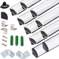 UV Resistance V Shape LED Strip Channel 3.28ft 10-Pack - Outdoor Ready