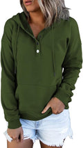 Ezymall Womens Casual Hoodies Pullover Tops for Fall Fashion