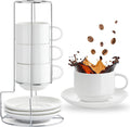Stackable Cappuccino Cups Set - Brew with Style!
