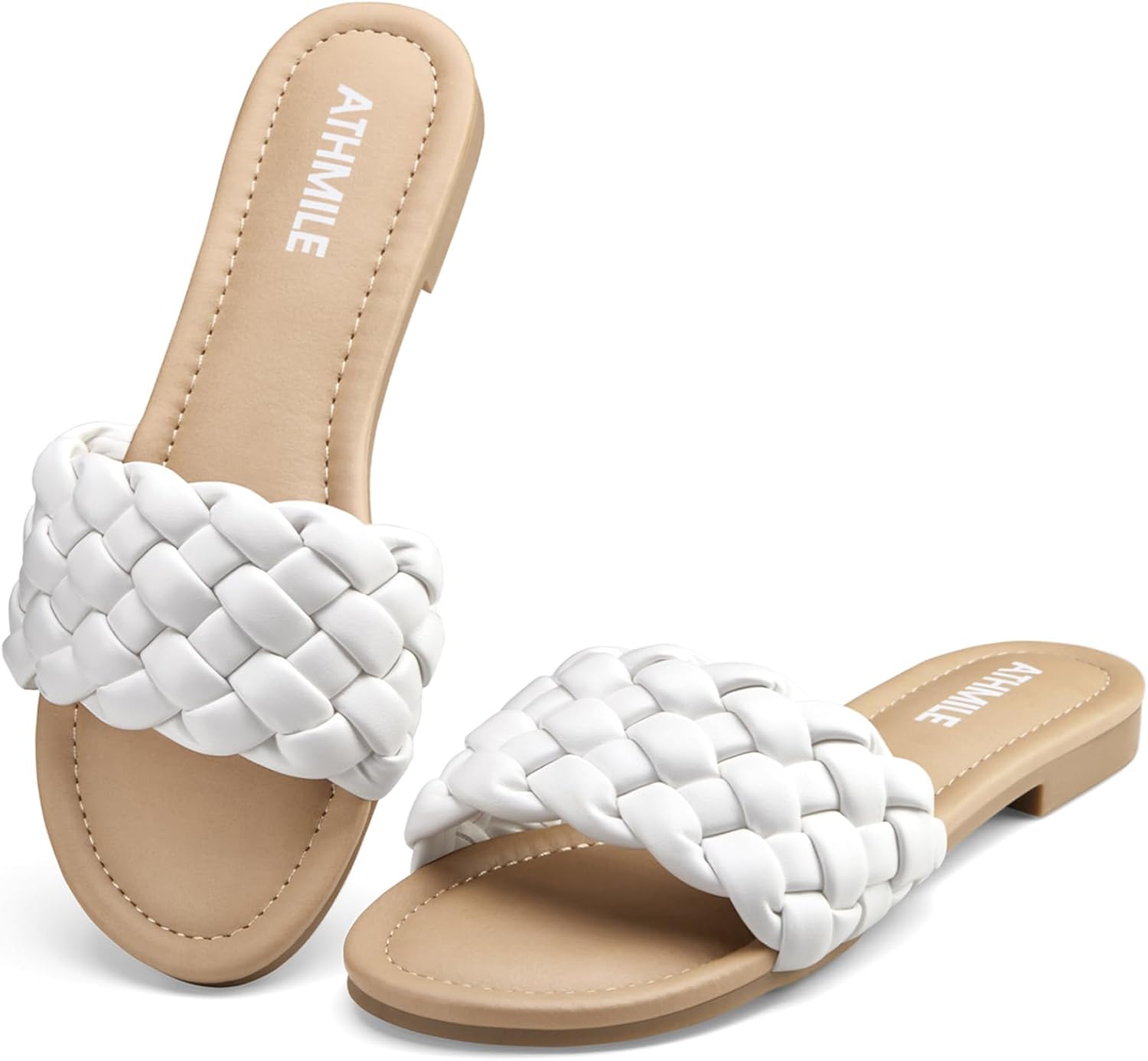 ATHMILE Braided Womens Sandals for Stylish Summer Comfort