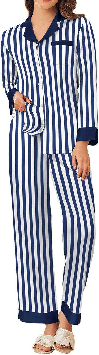 Ekouaer Silk Pajamas for Women: Luxurious Satin Sleepwear Set