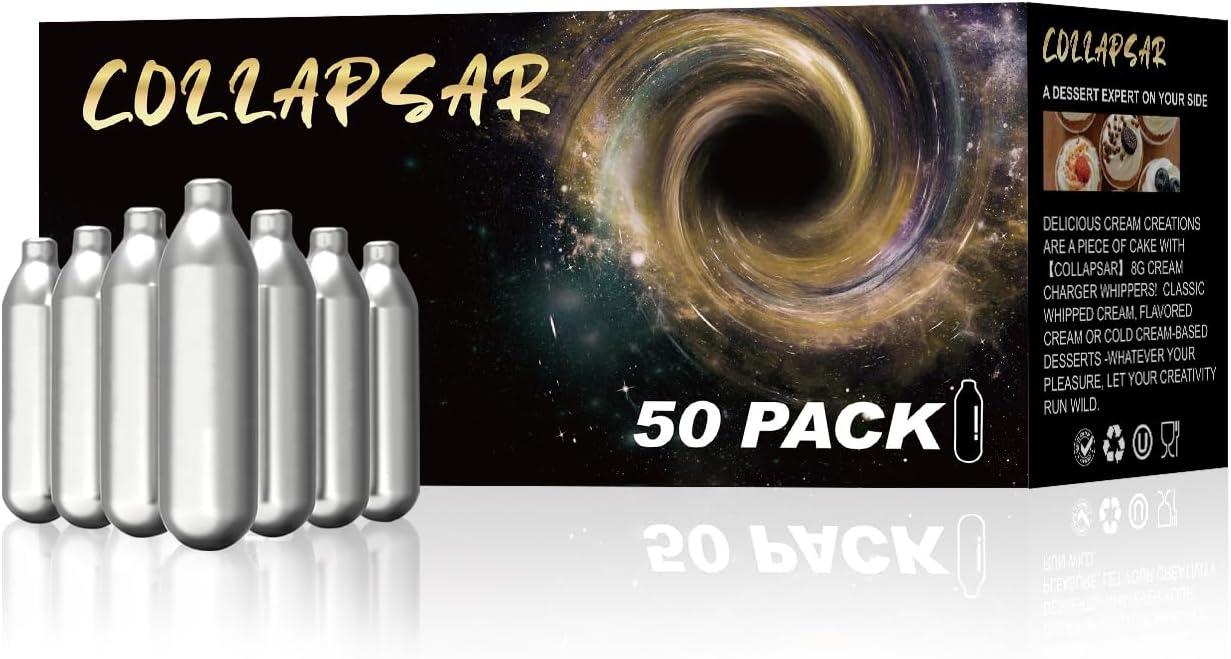 50-Pack Pure N2O Charger for Whipping Cream