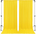 Polyester Backdrop Drapes 10 ft x 10 ft - Elegant Lemon Yellow