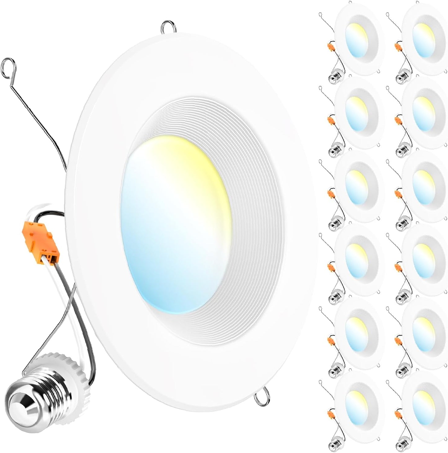 Sunco 12 Pack 6 Inch LED Recessed Light Retrofit Can Lights