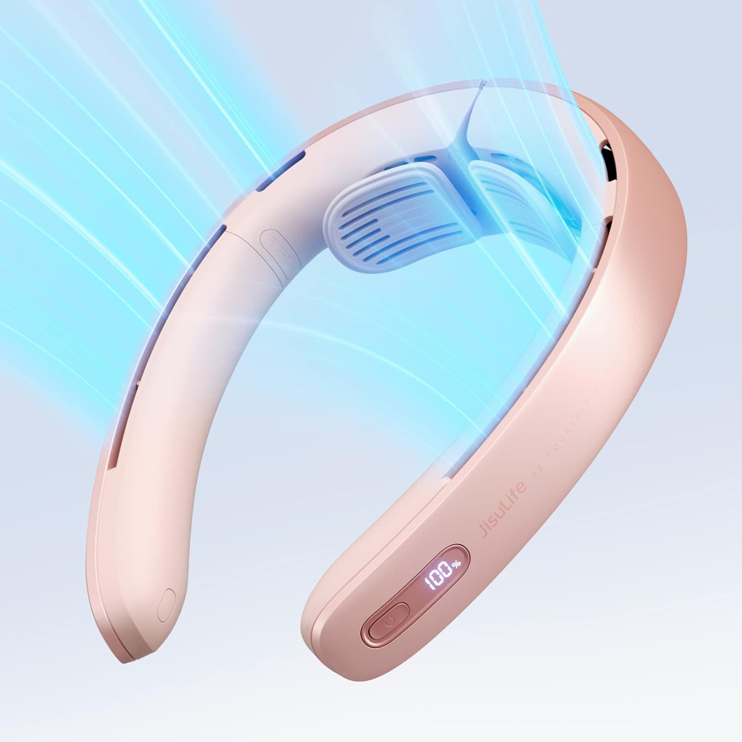 JISULIFE Portable Neck Fan Pro - 100 Speeds Bladeless with LED Display