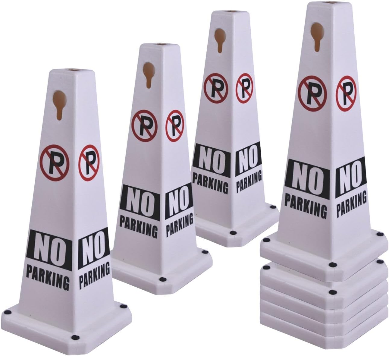 26.5in Caution Cones for Slip & Fall Prevention - 8 Pack
