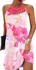 Summer Dresses for Women Halter Neck A-line with Pockets - Breathable