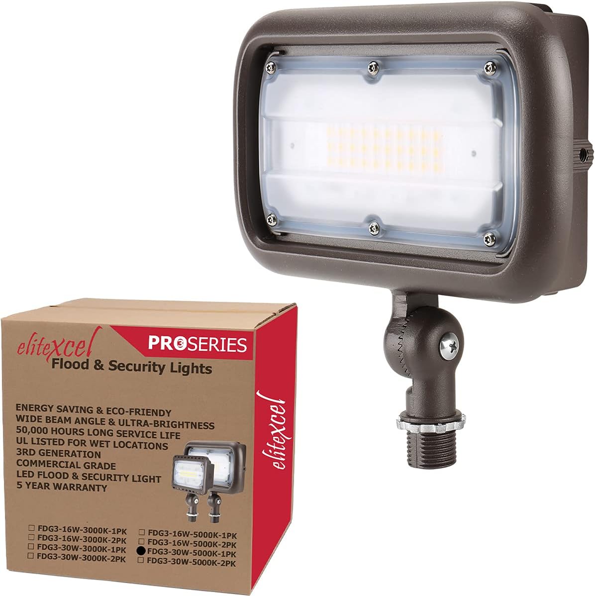 LED Flood Light Outdoor for Signs - 30W Waterproof Security Light