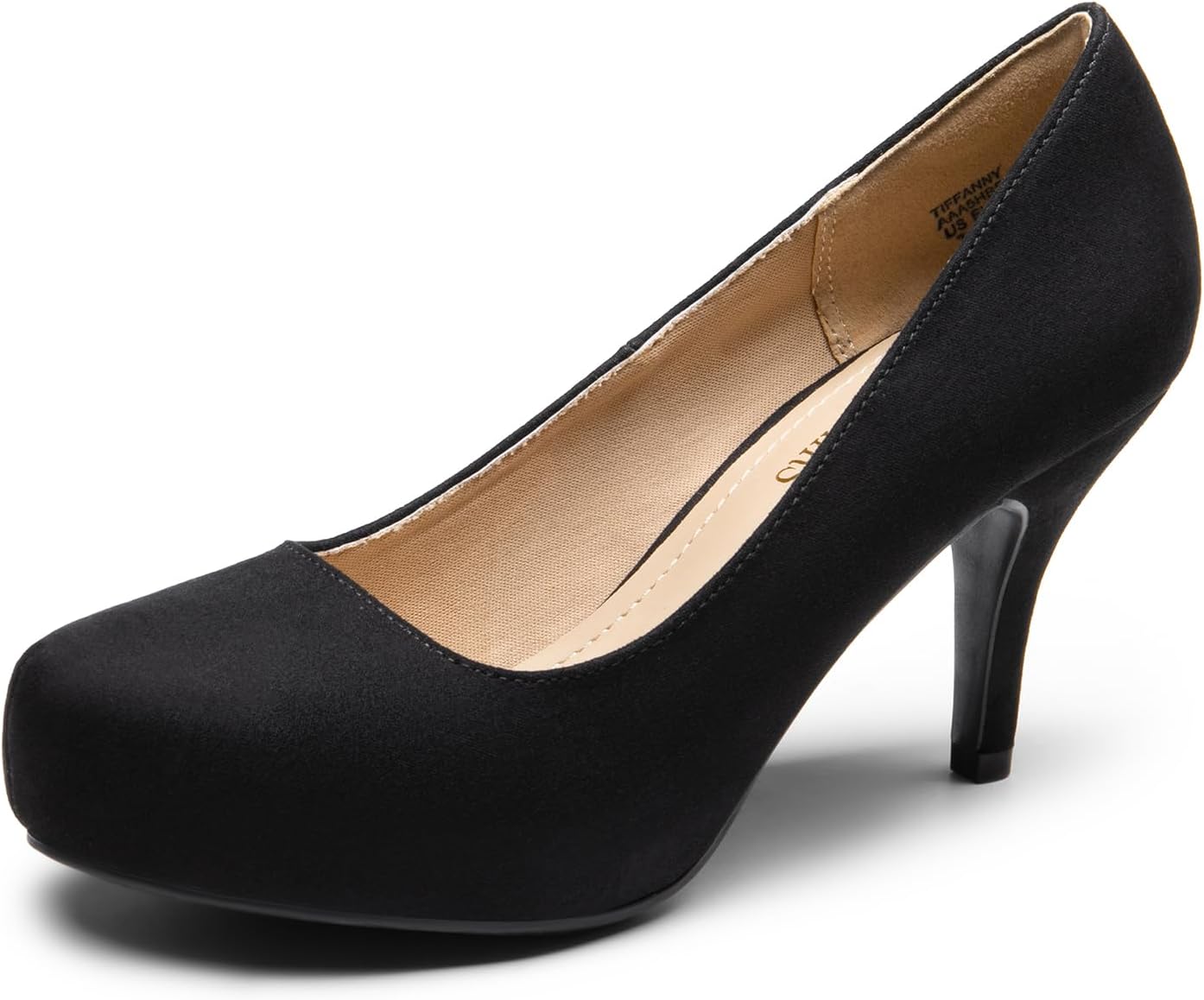 DREAM PAIRS Tiffany Women's Elegant Low Stiletto Heel Pumps