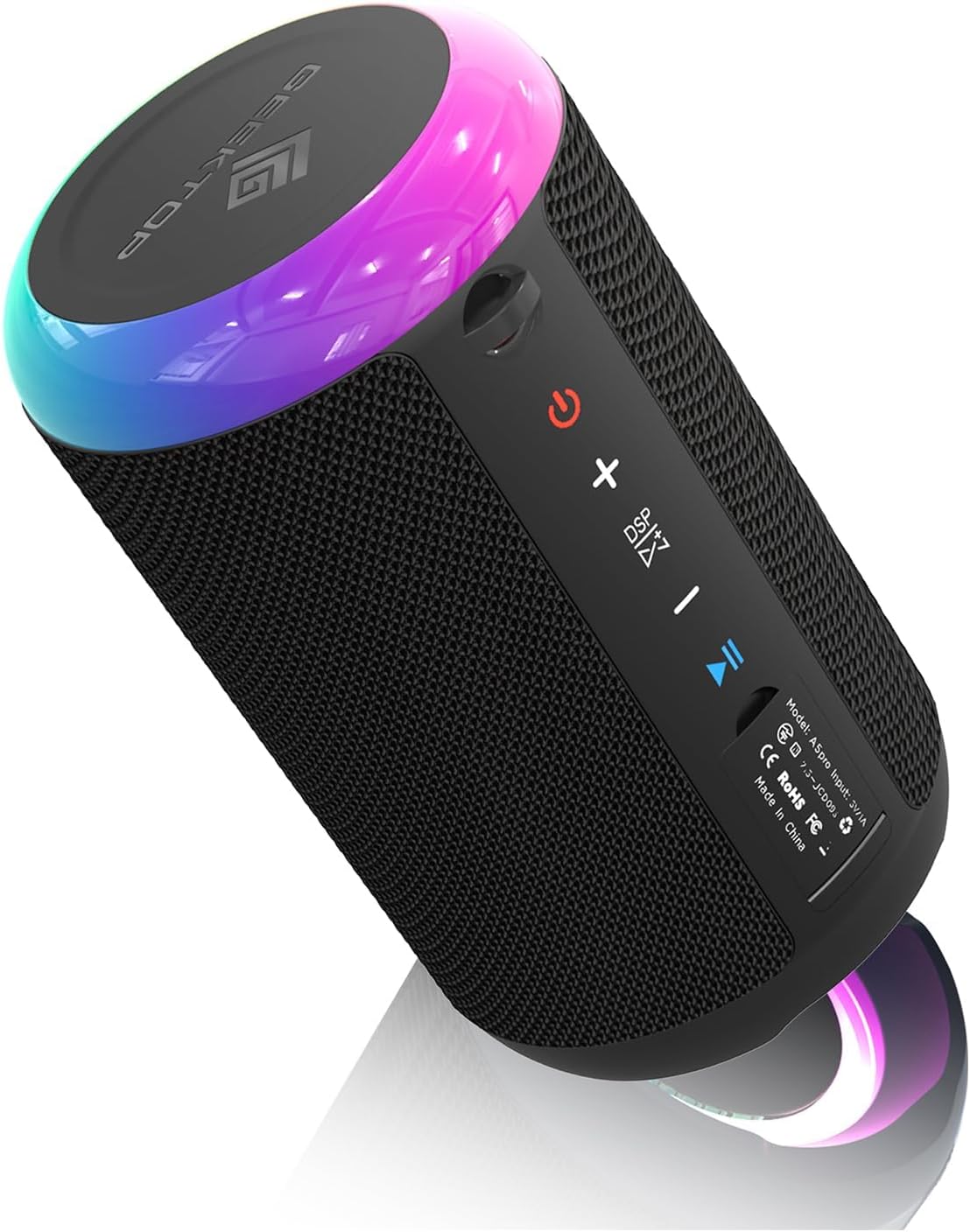 12H Playtime Bluetooth Speaker: Waterproof & Portable