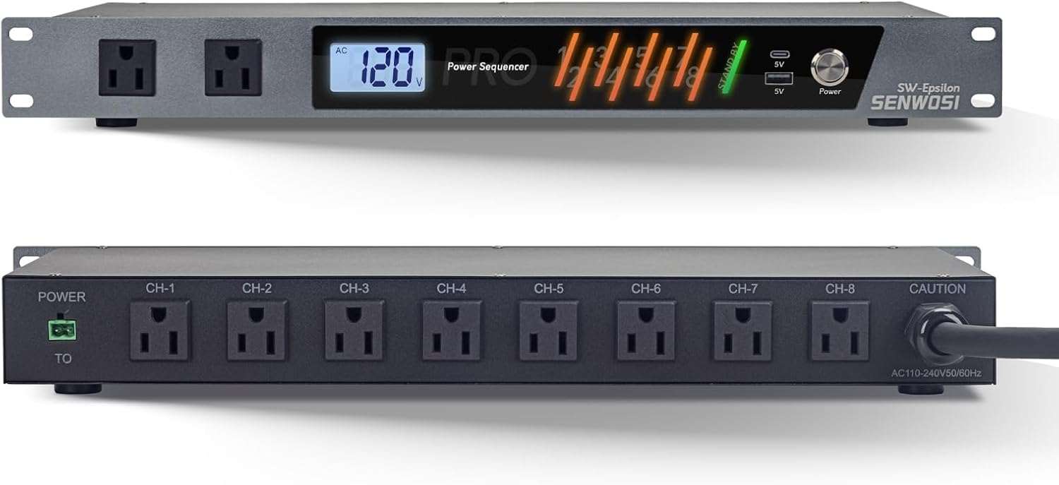 SW-Epsilon 10 Socket Power Conditioner with USB Charging Ports