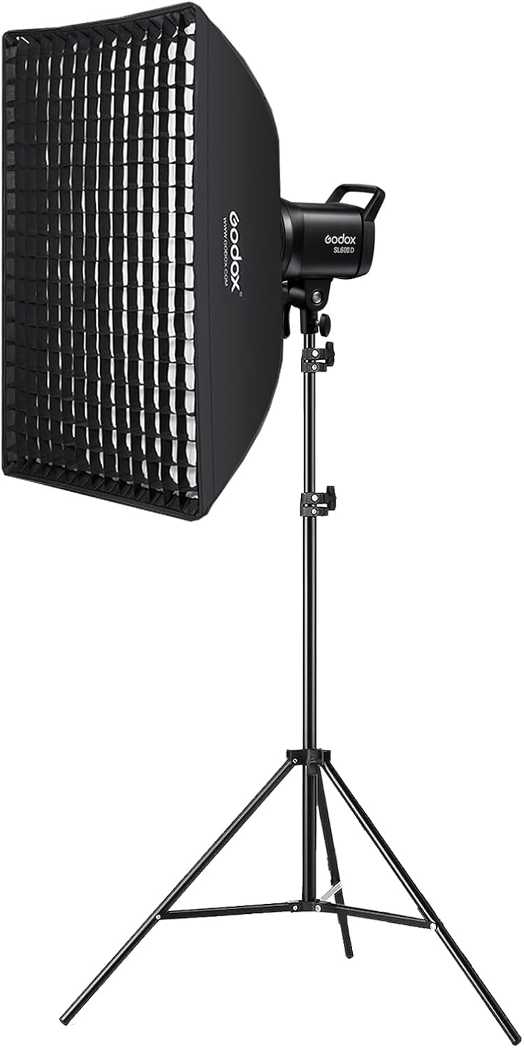 Godox SL60IID LED Video Light with Softbox and Light Stand